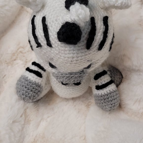 Crochet Keepsake Zebra - Picture 3 of 3